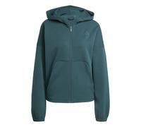 Adidas Future Icons Small Logo Full Zip Sweatshirt Bleu XL Femme