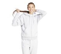 Adidas Sweat-shirt zippé Essentials 3 Stripes en molleton Blanc XS Regular Femme