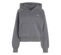 Adidas Sweatshirt à capuche Small Logo zip intégral femme Gris 2XL