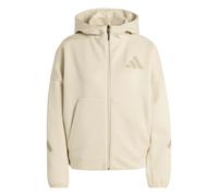 Adidas Sweat Z.N.E zippé Beige L coupe régulière Femme