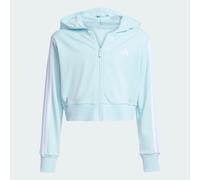 ADIDAS SPORTSWEAR Veste de survêtement 'Essentials' aqua / blanc, Taille 140