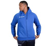 Sweatshirt à capuche full zip Givova King Bleu 3XL