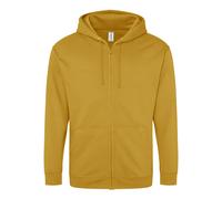 Sweatshirt Ã capuche full zip Just Hoods Jaune XL