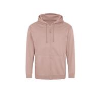 Sweatshirt à capuche full zip Just Hoods - dusty pink S