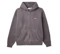 Sweatshirt à capuche fulle zip Obey Lowercase Pigment Noir S