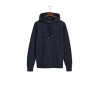 Sweat-shirt hommes Gant REG TONAL SHIELD HOODIE Marine EU S