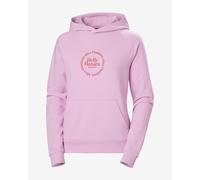 Sweatshirt à capuche Helly Hansen Core Graphic rose femme - M