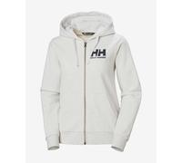 Sweatshirt à capuche Helly Hansen Logo Full Zip 2.0 blanc crème femme - S
