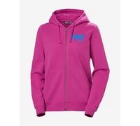 Sweatshirt à capuche Helly Hansen Logo Full Zip 2.0 rose fuchsia femme - L