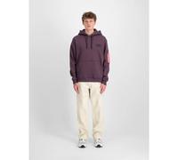 Sweatshirt Ã capuche imprimÃ© Ã l'arriÃšre Alpha Industries Rainbow Refl.Print Violet L