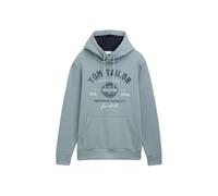 Sweatshirt Ã capuche imprimÃ© Tom Tailor Vert S