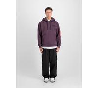 Alpha Industries Backprint Hoodie pour homme Taille M - Prune