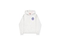 Sweatshirt à capuche imprimé au dos femme Alpha Industries Logo Gris L
