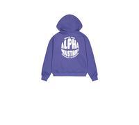 Sweatshirt à capuche imprimé au dos femme Alpha Industries Logo Violet M
