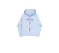 Sweatshirt à capuche imprimé sur le dos Alpha Industries Signature Bleu L