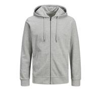 Sweatshirt à capuche Jack & Jones Basic zippé Gris S