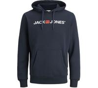 JACK & JONES Jjecorp Logo Sweat Hood Noos, Sweat-Shirt À Capuche Homme, Bleu (Navy Blazer Detail: Reg Fit), Large