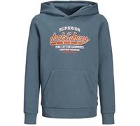 Sweatshirt à Capuche - JACK & JONES - Garçon - Bleu - Orange - Manches Longues 164