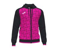 Sweatshirt à capuche - JOMA - Supernova III - Noir/Rose fluo - 100% Polyester - 4 ans 11-12 ans