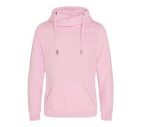 AWDis Just Hoods JH021 Sweat à capuche unisexe à col croisé, rose bébé, Large