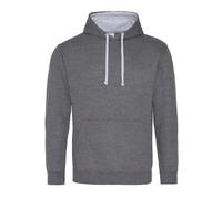 Sweatshirt Ã capuche Just Hoods Varsity Gris L