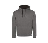 Sweatshirt Ã capuche Just Hoods Varsity Gris L