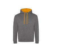 Sweatshirt Ã capuche Just Hoods Varsity Gris M