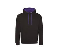 Sweatshirt Ã capuche Just Hoods Varsity Noir 2XL