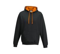 Sweatshirt Ã capuche Just Hoods Varsity Noir L
