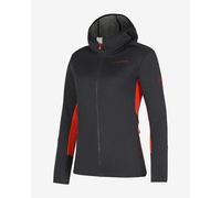 Sweatshirt à capuche La Sportiva Cosmic gris foncé rouge femme - L