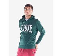 Sweatshirt à capuche Leone 1947 Basic Big Logo vert blanc - M