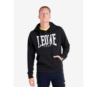 Sweatshirt à capuche Leone 1947 Logo Apparel noir blanc - M