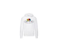 Sweatshirt Ã capuche logo Fruit of the Loom Vintage Blanc S