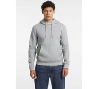 Sweatshirt à capuche logo mini triangle Guess Gris L