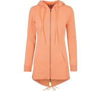 Sweatshirt Ã capuche long zippÃ© femme Urban Classics Rose XS