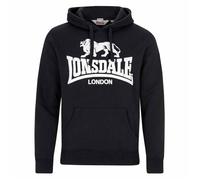 Lonsdale Sweat à capuche Gosport 2 Noir (motif lion blanc) XL Homme