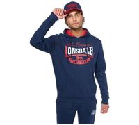 Sweatshirt à capuche Lonsdale Stotfield - navy/red/white - S L