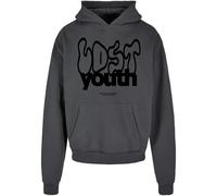 Sweatshirt Ã capuche Lost Youth Graffiti Cloud Gris 5XL