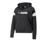 Sweatshirt à capuche maille femme Puma Fit Tech - puma black heather/ - XL S