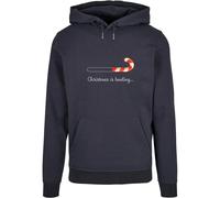 Sweatshirt Ã capuche Merchcode Christmas Loading Basic Bleu M