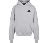 Sweatshirt Ã capuche Merchcode Halloween - Cat Gris 2XL