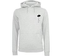 Merchcode Love In The Air Fitted Heavy Hoodie Gris XL Homme
