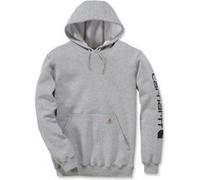 Carhartt Midweight Sleeve Logo Capuche, gris, taille S pour homme