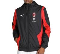 Sweatshirt à capuche Milan AC Prematch Woven Anthem - noir/for all time red - XS S