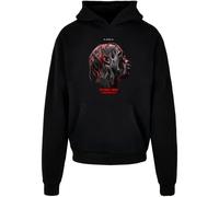 MT Upscale Sweat-shirt 'Flying High' gris / anthracite / rouge feu / noir, Taille L