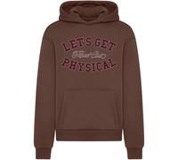 Sweatshirt à capuche Mister Tee Let's Get Physical Fluffy Marron L