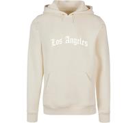 Mister Tee Sweat à capuche Los Angeles Wording Sable blanc XS Homme