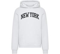 Sweatshirt à capuche Mister Tee New York Fluffy Blanc L