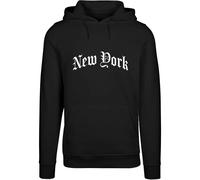 Mister Tee New York Wording Hoodie Noir S Homme