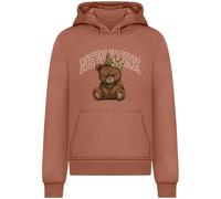 Sweatshirt Ã capuche Mister Tee NY Crowned Bear Marron 4XL